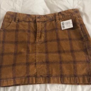 urban outfiters plad skirt